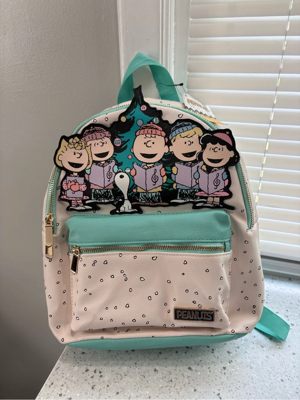 NWT Peanuts Snoopy A Charlie Brown Christmas Small Backpack by Bioworld